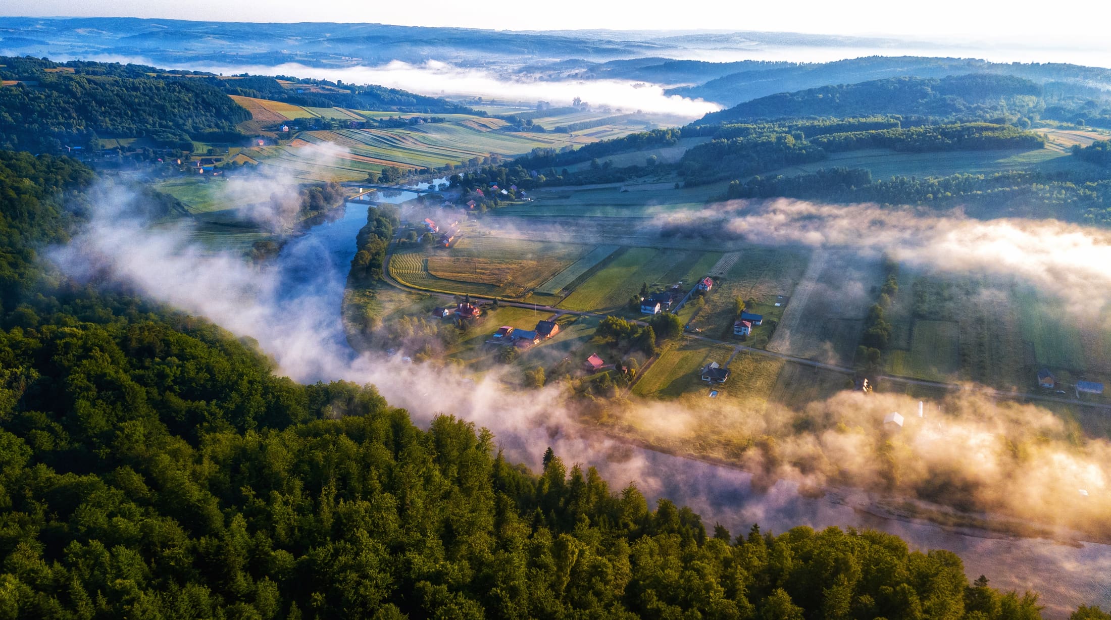 Dolina Sanu o świcie